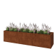 Cortenstaal plantenbak XXL - Rechthoek - 360 x 80 x 80 cm - Zonder bodemplaat