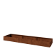 Cortenstaal plantenbak XXL - Rechthoek - 360 x 80 x 30 cm - Met bodemplaat