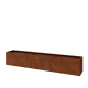 Cortenstaal plantenbak XXL - Rechthoek - 360 x 50 x 60 cm - Met bodemplaat