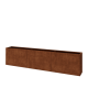 Cortenstaal plantenbak XXL - Rechthoek - 360 x 40 x 80 cm - Zonder bodemplaat