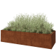 Cortenstaal plantenbak XXL - Rechthoek - 360 x 120 x 80 cm - Zonder bodemplaat