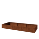 Cortenstaal plantenbak XXL - Rechthoek - 360 x 120 x 40 cm - Met bodemplaat