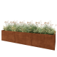 Cortenstaal plantenbak XXL - Rechthoek - 300 x 100 x 60 cm - Zonder bodemplaat