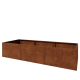 Cortenstaal plantenbak XXL - Rechthoek - 300 x 100 x 60 cm - Zonder bodemplaat