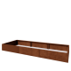 Cortenstaal plantenbak XXL - Rechthoek - 300 x 100 x 30 cm - Zonder bodemplaat