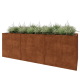 Cortenstaal plantenbak XXL - Rechthoek - 300 x 100 x 100 cm - Zonder bodemplaat