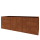 Cortenstaal plantenbak XXL - Rechthoek - 300 x 100 x 100 cm - Zonder bodemplaat