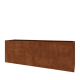 Cortenstaal plantenbak XXL - Rechthoek - 240 x 60 x 80 cm - Zonder bodemplaat