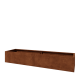 Cortenstaal plantenbak XXL - Rechthoek - 240 x 60 x 40 cm - Zonder bodemplaat
