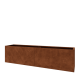 Cortenstaal plantenbak XXL - Rechthoek - 240 x 50 x 60 cm - Zonder bodemplaat