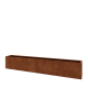 Cortenstaal plantenbak XXL - Rechthoek - 240 x 30 x 40 cm - Met bodemplaat