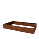 Cortenstaal plantenbak XXL - Rechthoek - 240 x 120 x 30 cm - Zonder bodemplaat