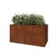 Cortenstaal plantenbak XXL - Rechthoek - 160 x 80 x 80 cm - Zonder bodemplaat