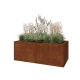 Cortenstaal plantenbak XXL - Rechthoek - 160 x 80 x 60 cm - Met bodemplaat