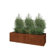 Cortenstaal plantenbak XXL - Rechthoek - 160 x 50 x 40 cm - Zonder bodemplaat
