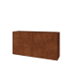 Cortenstaal plantenbak XXL - Rechthoek - 160 x 40 x 80 cm - Zonder bodemplaat
