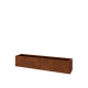 Cortenstaal plantenbak XXL - Rechthoek - 160 x 30 x 30 cm - Zonder bodemplaat