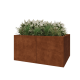 Cortenstaal plantenbak XXL - Rechthoek - 160 x 120 x 80 cm - Met bodemplaat