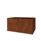 Cortenstaal plantenbak XXL - Rechthoek - 160 x 100 x 80 cm - Zonder bodemplaat