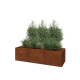 Cortenstaal plantenbak XXL - Rechthoek - 150 x 50 x 40 cm - Zonder bodemplaat