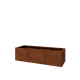 Cortenstaal plantenbak XXL - Rechthoek - 150 x 50 x 40 cm - Zonder bodemplaat