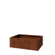 Cortenstaal plantenbak - Rechthoek - 120 x 80 x 40 cm - Met bodemplaat