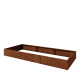 Cortenstaal plantenbak XXL - Rechthoek - 300 x 120 x 30 cm - Zonder bodemplaat