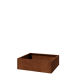 Cortenstaal plantenbak - Rechthoek - 100 x 80 x 30 cm - Zonder bodemplaat