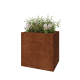 Cortenstaal plantenbak - Rechthoek - 80 x 60 x 80 cm - Zonder bodemplaat