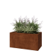 Cortenstaal plantenbak - Rechthoek - 120 x 60 x 60 cm - Met bodemplaat