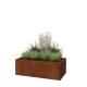 Cortenstaal plantenbak - Rechthoek - 120 x 60 x 40 cm - Zonder bodemplaat