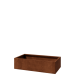 Cortenstaal plantenbak - Rechthoek - 120 x 60 x 30 cm - Met bodemplaat