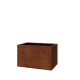 Cortenstaal plantenbak - Rechthoek - 100 x 60 x 60 cm - Met bodemplaat