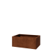 Cortenstaal plantenbak - Rechthoek - 100 x 60 x 40 cm - Met bodemplaat
