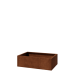 Cortenstaal plantenbak - Rechthoek - 100 x 60 x 30 cm - Met bodemplaat