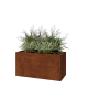 Cortenstaal plantenbak - Rechthoek - 120 x 50 x 60 cm - Met bodemplaat