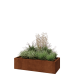 Cortenstaal plantenbak - Rechthoek - 120 x 50 x 30 cm - Zonder bodemplaat