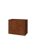Cortenstaal plantenbak - Rechthoek - 100 x 50 x 80 cm - Met bodemplaat