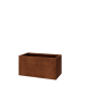 Cortenstaal plantenbak - Rechthoek - 100 x 50 x 50 cm - Met bodemplaat