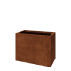Cortenstaal plantenbak - Rechthoek - 80 x 40 x 60 cm - Met bodemplaat