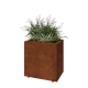 Cortenstaal plantenbak - Rechthoek - 60 x 40 x 60 cm - Met bodemplaat - Met poten