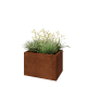 Cortenstaal plantenbak - Rechthoek - 60 x 40 x 40 cm - Met bodemplaat