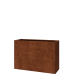Cortenstaal plantenbak - Rechthoek - 120 x 40 x 80 cm - Met bodemplaat