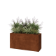Cortenstaal plantenbak - Rechthoek - 120 x 40 x 60 cm - Met bodemplaat