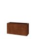 Cortenstaal plantenbak - Rechthoek - 120 x 40 x 60 cm - Met bodemplaat