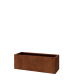 Cortenstaal plantenbak - Rechthoek - 120 x 40 x 40 cm - Met bodemplaat
