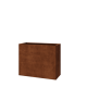Cortenstaal plantenbak - Rechthoek - 100 x 40 x 80 cm - Met bodemplaat
