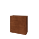 Cortenstaal plantenbak - Rechthoek - 80 x 30 x 80 cm - Zonder bodemplaat