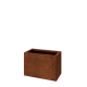 Cortenstaal plantenbak - Rechthoek - 60 x 30 x 40 cm - Met bodemplaat