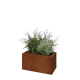 Cortenstaal plantenbak - Rechthoek - 60 x 30 x 30 cm - Met bodemplaat